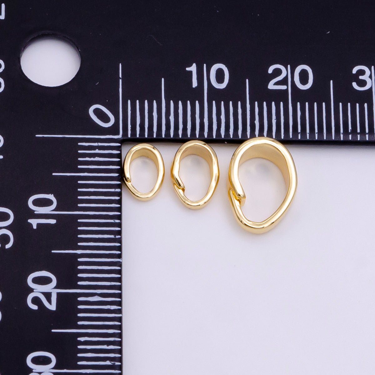 14K Gold Filled 6.7mm, 7.7mm, 11mm Bail Jewelry Findings Supply | Z-609 - Z-611
