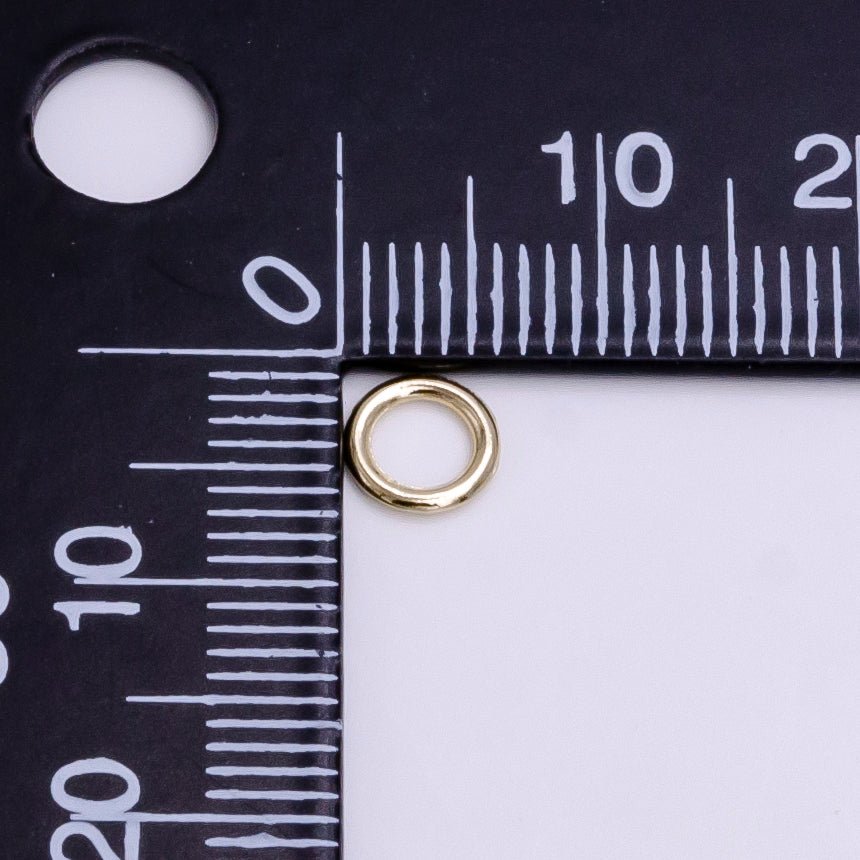OS 14K Gold Filled 6mm, 8mm Soldered Close Jump Ring Jewelry Making Supply Pack | Z-908 Z-909