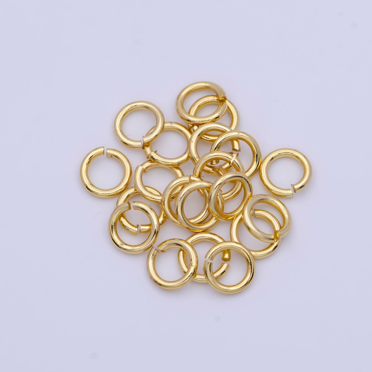 14K Gold Filled 6mmx0.6mm Jump Ring Findings Set | Z780