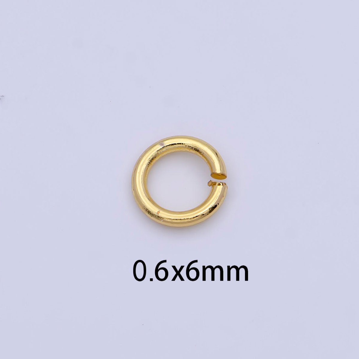 14K Gold Filled 6mmx0.6mm Jump Ring Findings Set | Z780
