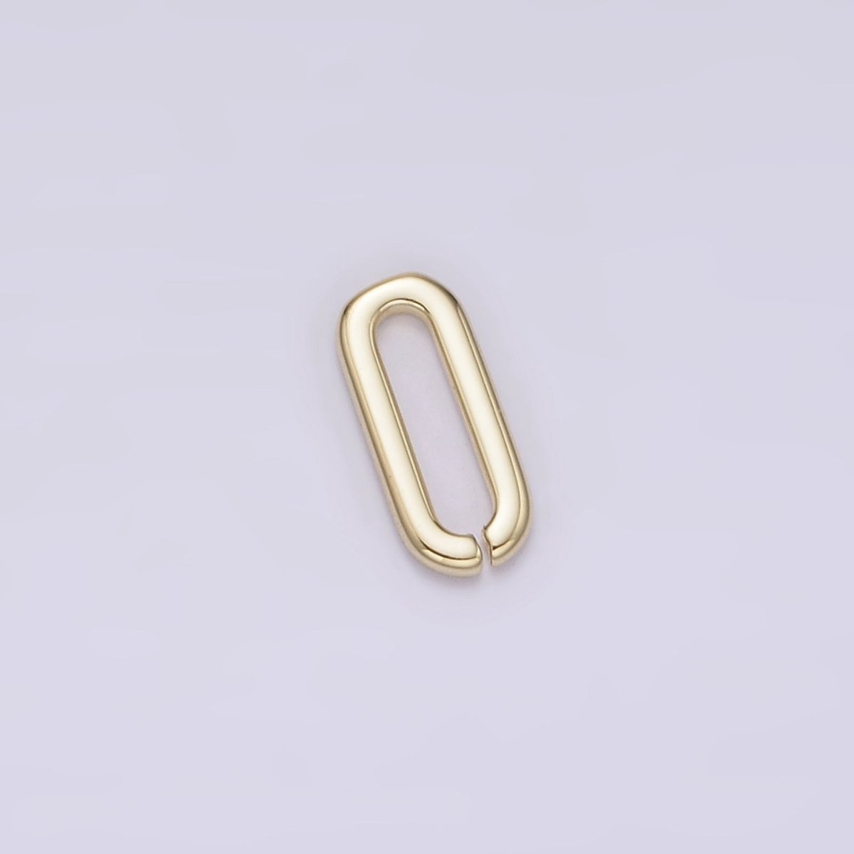 14K Gold Filled 8mm Open, Closed Oblong Paperclip Link Minimalist Jewelry Findings Supply | Z-537 Z-538