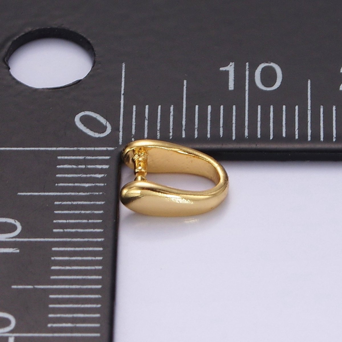 14K Gold Filled 9mm Snap Bail Minimalist Jewelry Findings Supply | Z584