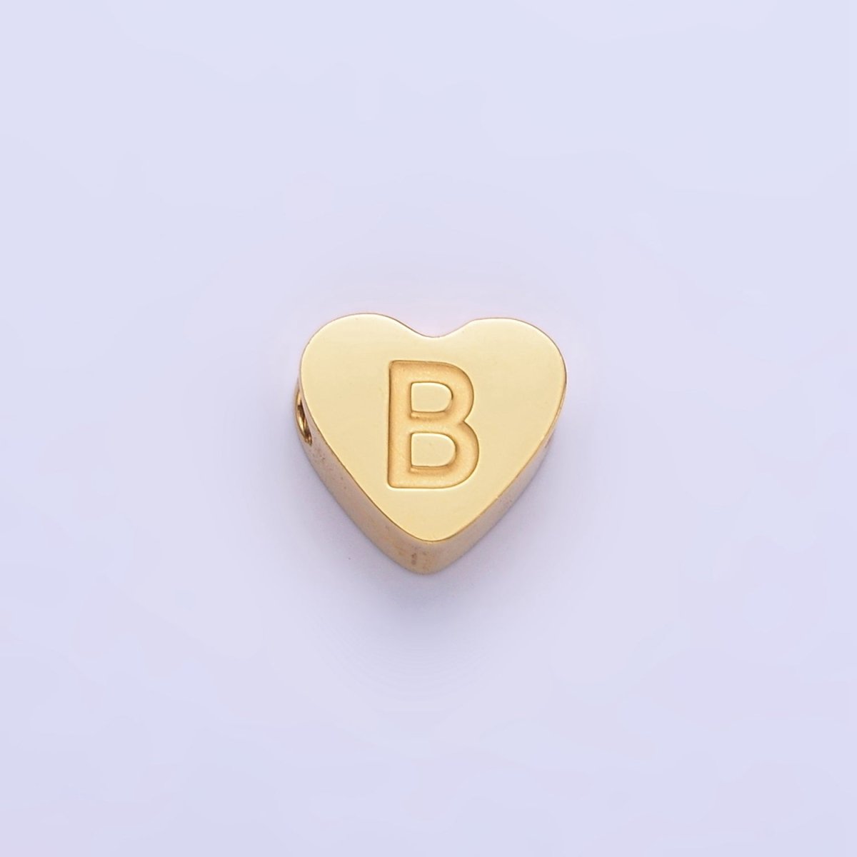 14K Gold Filled Alphabet Letter Engraved Heart Bead | A-A1552-A-A1564