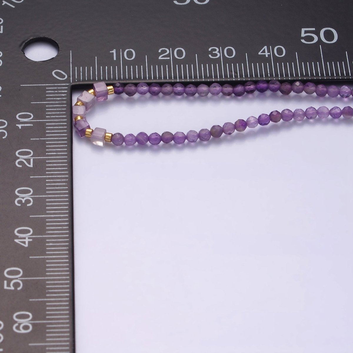 14K Gold Filled Amethyst Multifaceted Purple Rope Adjustable Friendship Bracelet | WA-2007 - WA-2009 Clearance Pricing