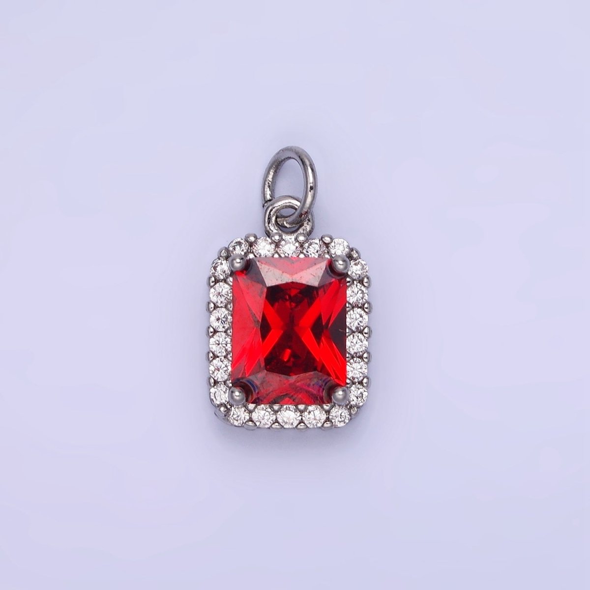 14K Gold Filled Baguette CZ Micro Paved Charm | AG756 - AG767