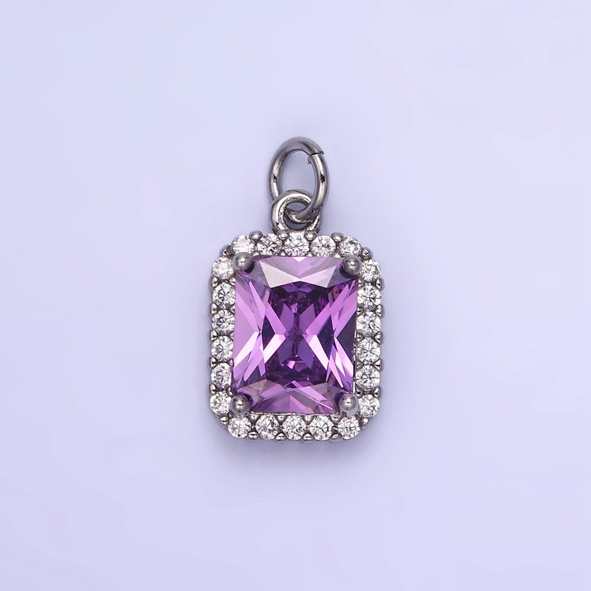 14K Gold Filled Baguette CZ Micro Paved Charm | AG756 - AG767