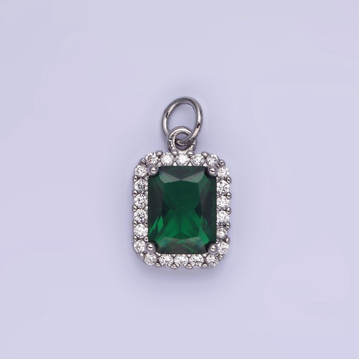 14K Gold Filled Baguette CZ Micro Paved Charm | AG756 - AG767
