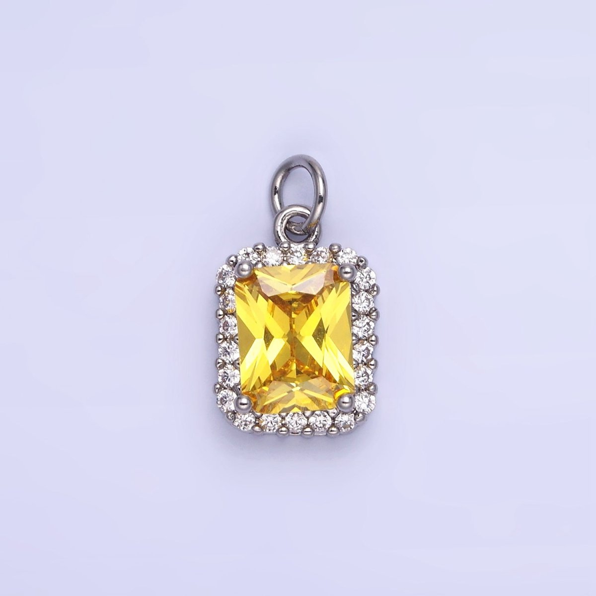 14K Gold Filled Baguette CZ Micro Paved Charm | AG756 - AG767