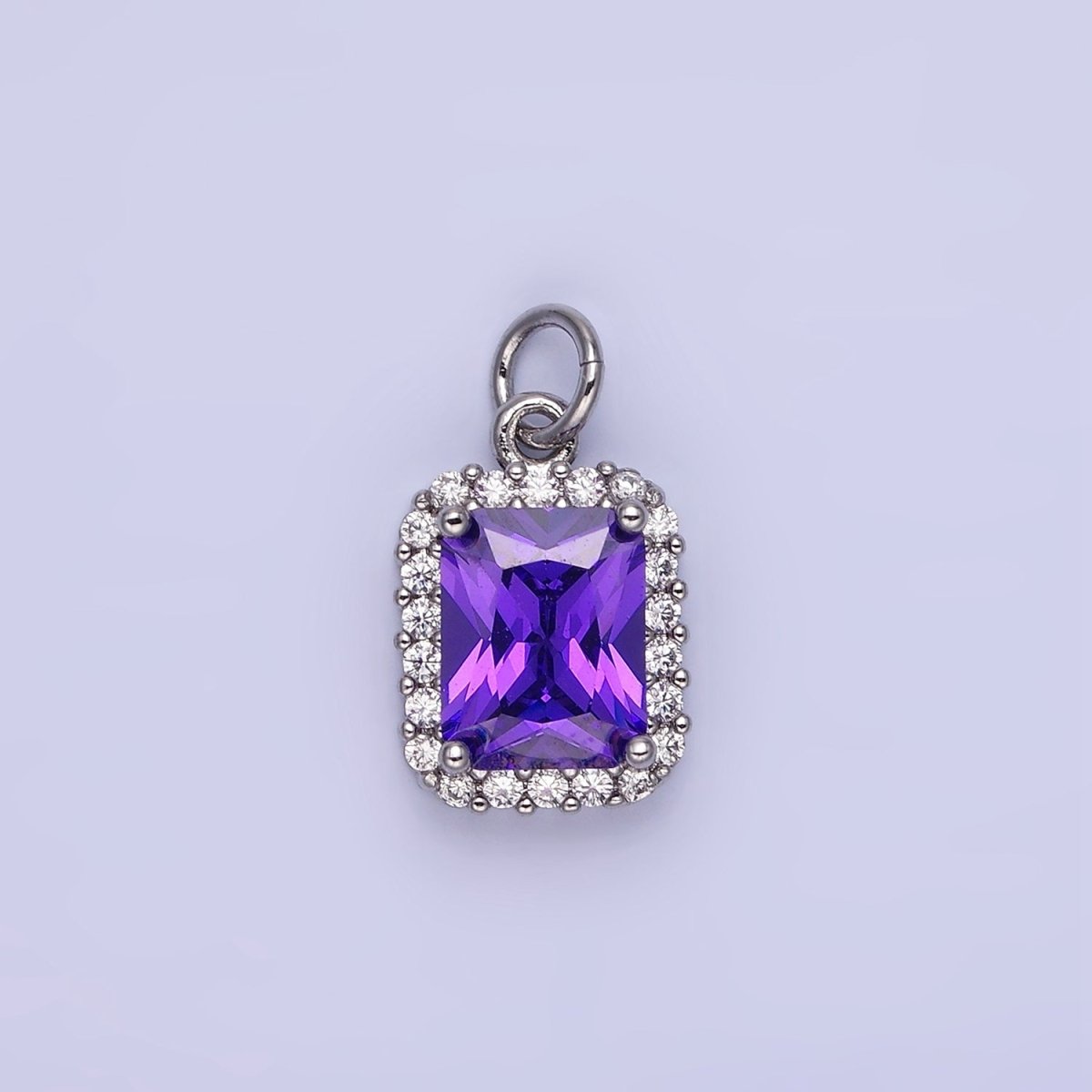 14K Gold Filled Baguette CZ Micro Paved Charm | AG756 - AG767