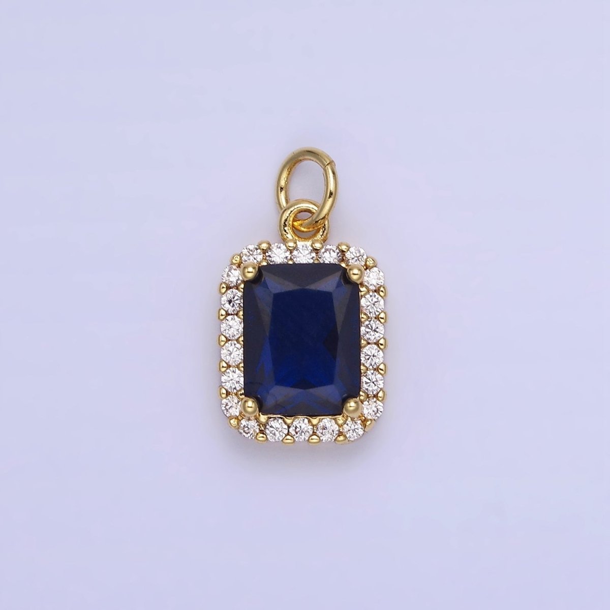 14K Gold Filled Baguette CZ Micro Paved Charm | AG756 - AG767