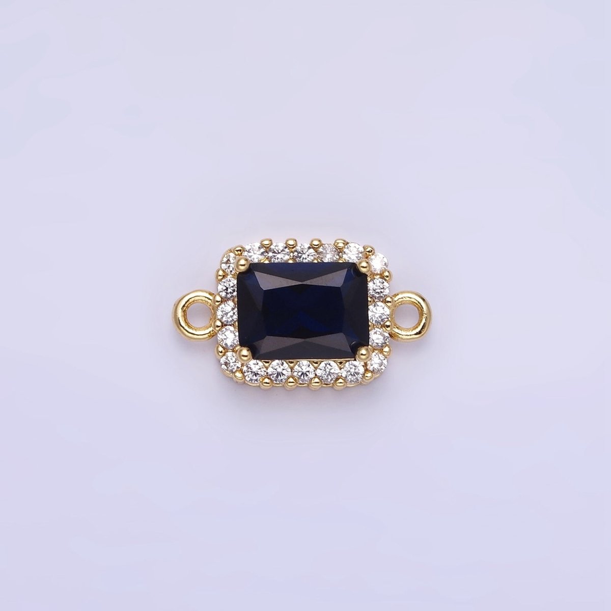 14K Gold Filled Baguette CZ Micro Paved Connector | G383 - G390