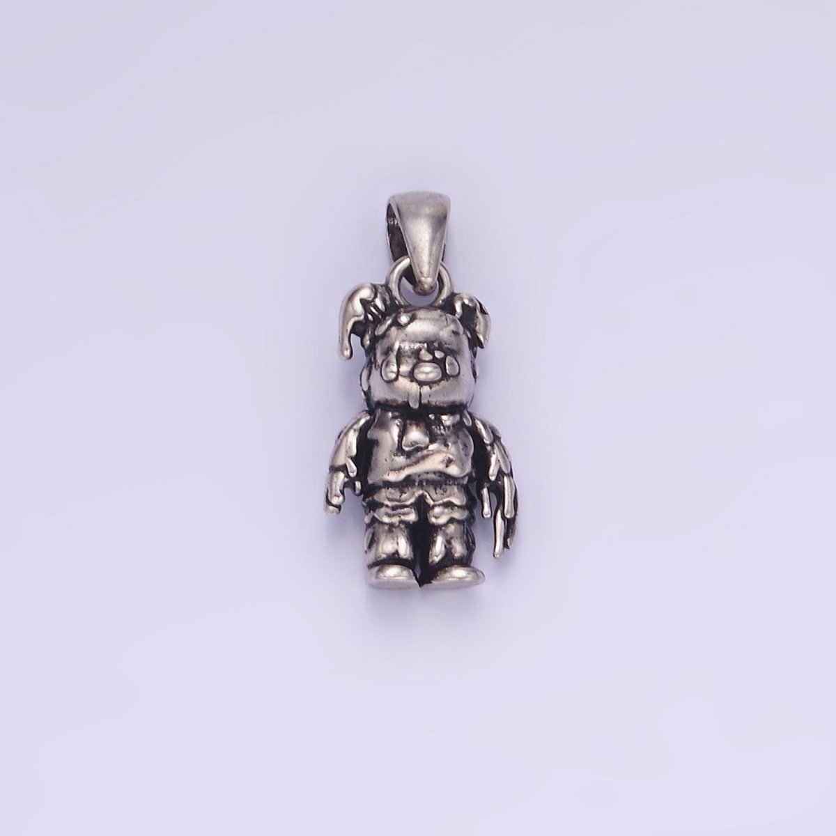 14K Gold Filled Bear Molten Drip Pendant in Gold & Silver | AA1246