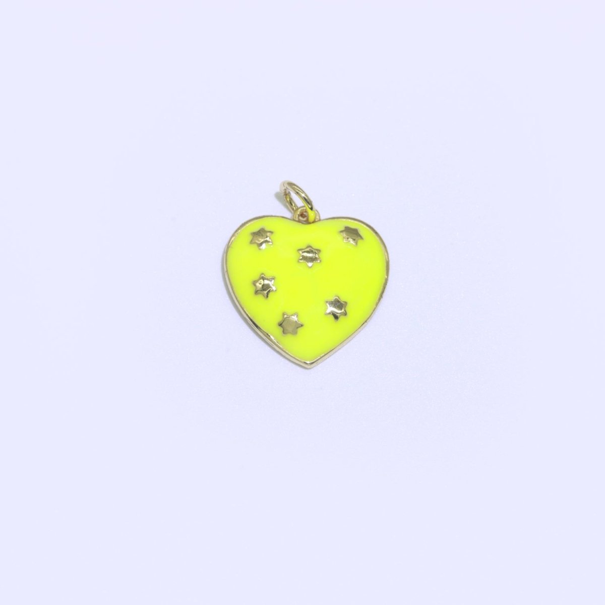14K Gold Filled Colorful Enamel Heart Star Pendant Charm For Wholesale Pendants and Charms Jewelry Making Craft Supplies M-315