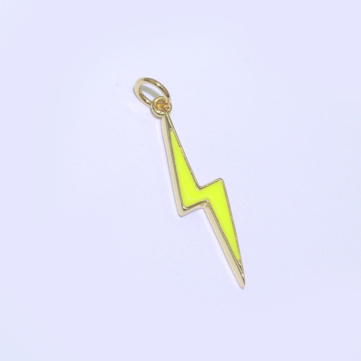 14K Gold Filled Colorful Enamel Lightning Thunder Bolt Pendant Charm For Wholesale Pendants and Charms Jewelry Making Craft Supplies M-305 to M-314