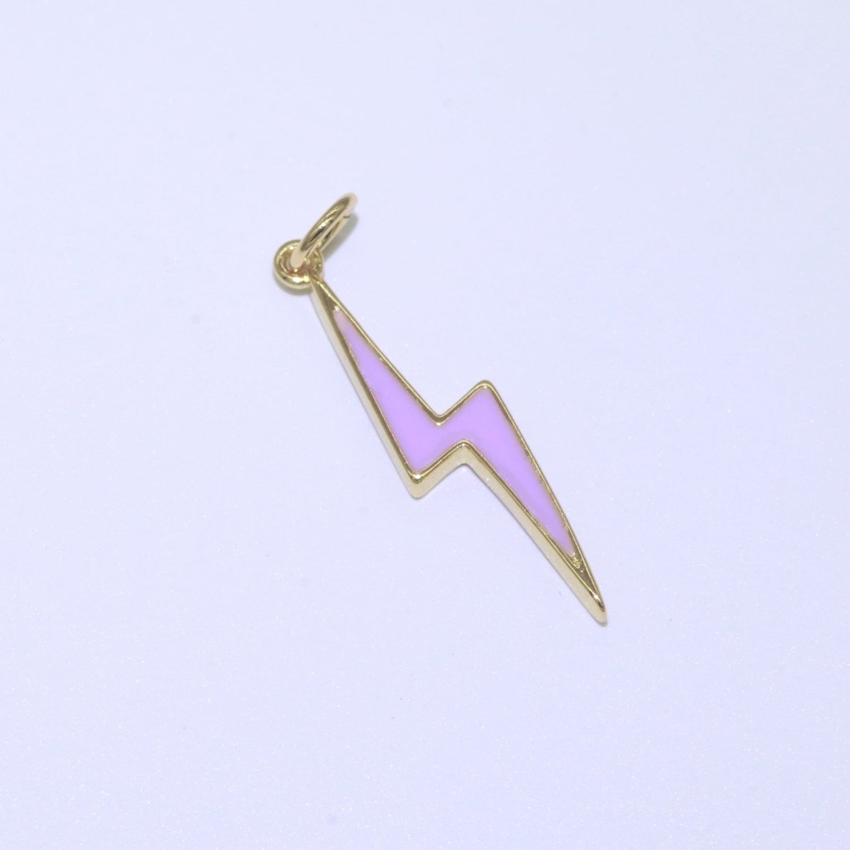 14K Gold Filled Colorful Enamel Lightning Thunder Bolt Pendant Charm For Wholesale Pendants and Charms Jewelry Making Craft Supplies M-305 to M-314
