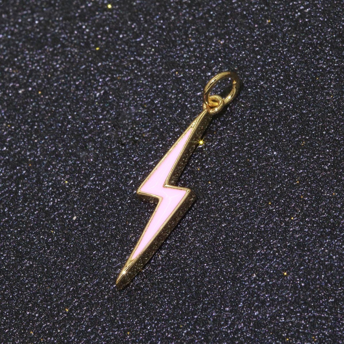 14K Gold Filled Colorful Enamel Lightning Thunder Bolt Pendant Charm For Wholesale Pendants and Charms Jewelry Making Craft Supplies M-305 to M-314