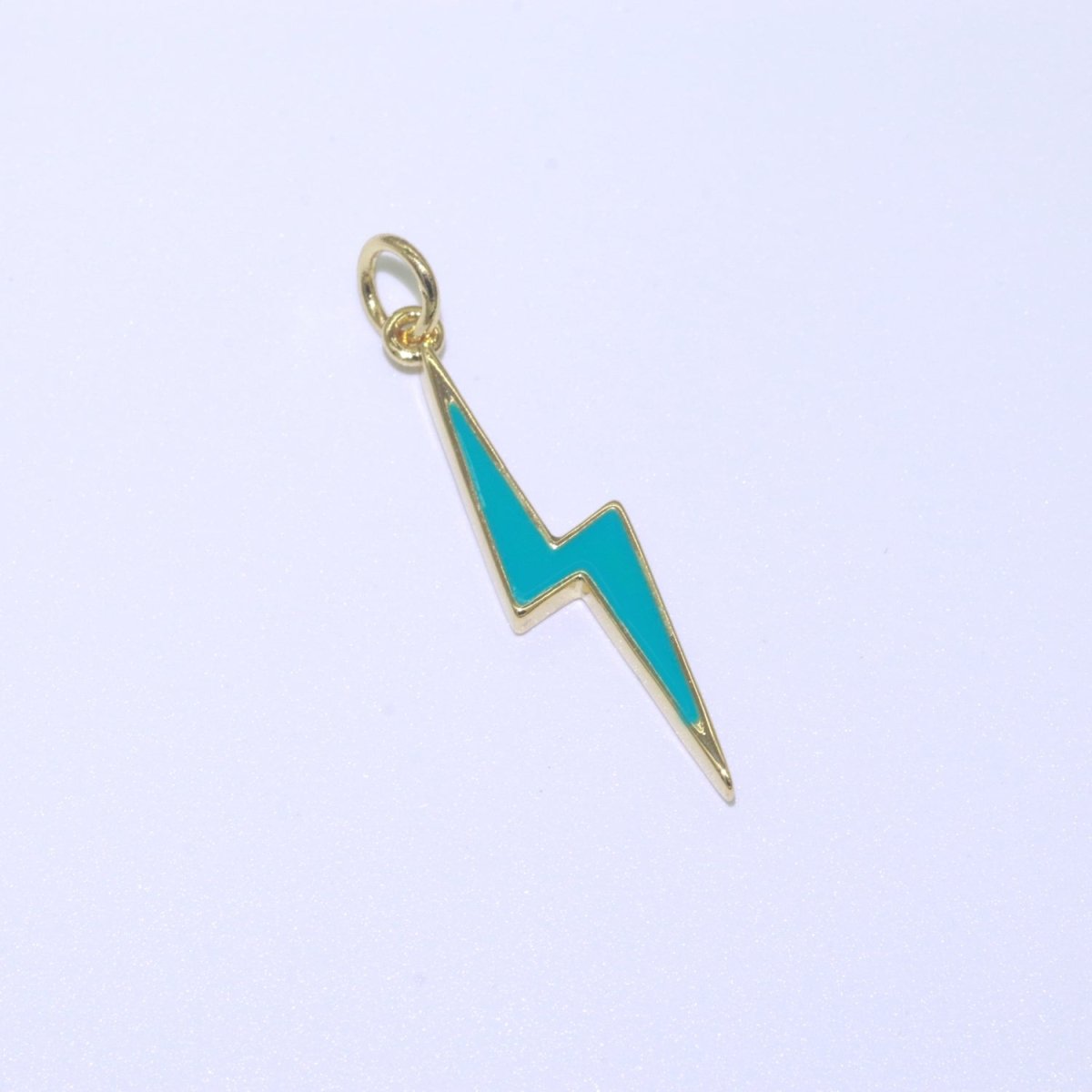 14K Gold Filled Colorful Enamel Lightning Thunder Bolt Pendant Charm For Wholesale Pendants and Charms Jewelry Making Craft Supplies M-305 to M-314