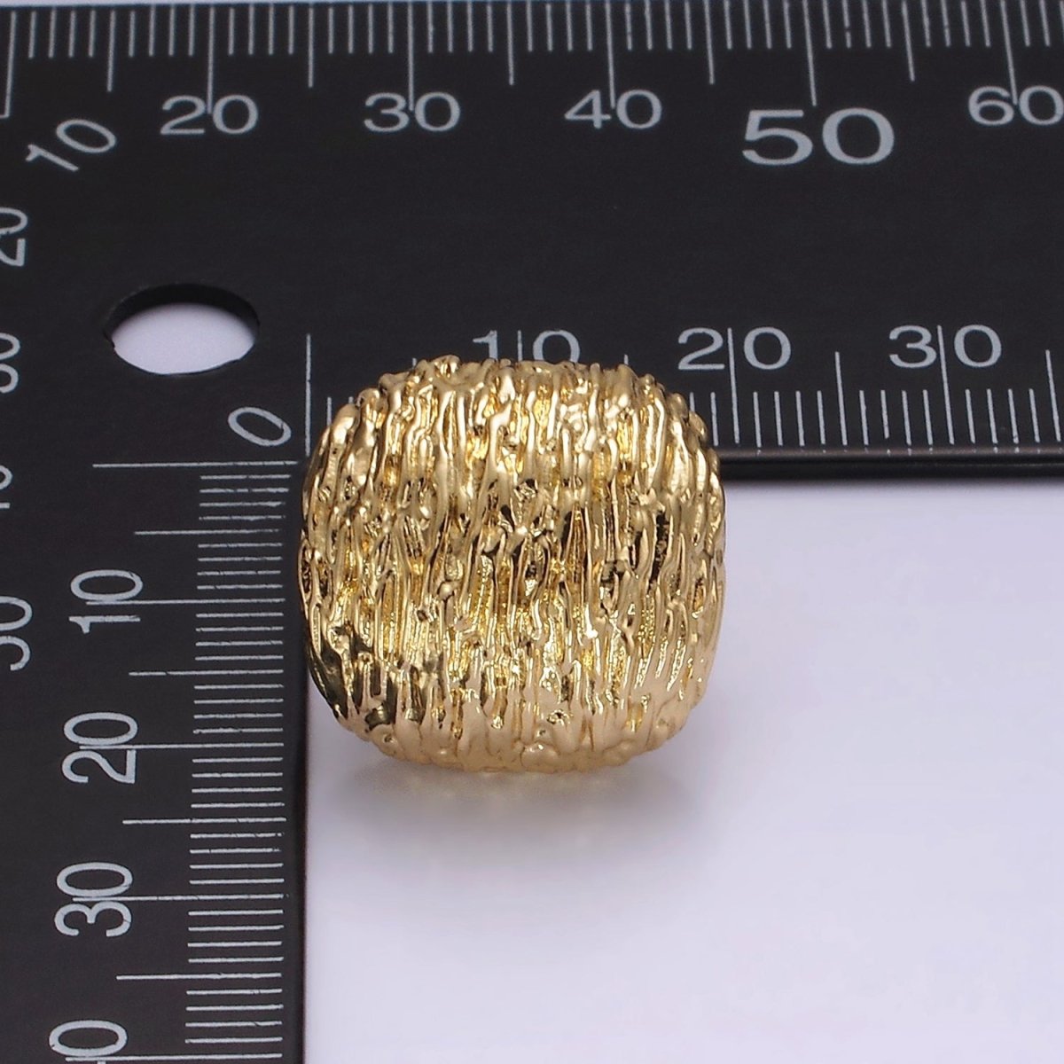 14K Gold Filled Curved Textured Rounded Square Dome Stud Earrings in Gold & Silver | V483 V484