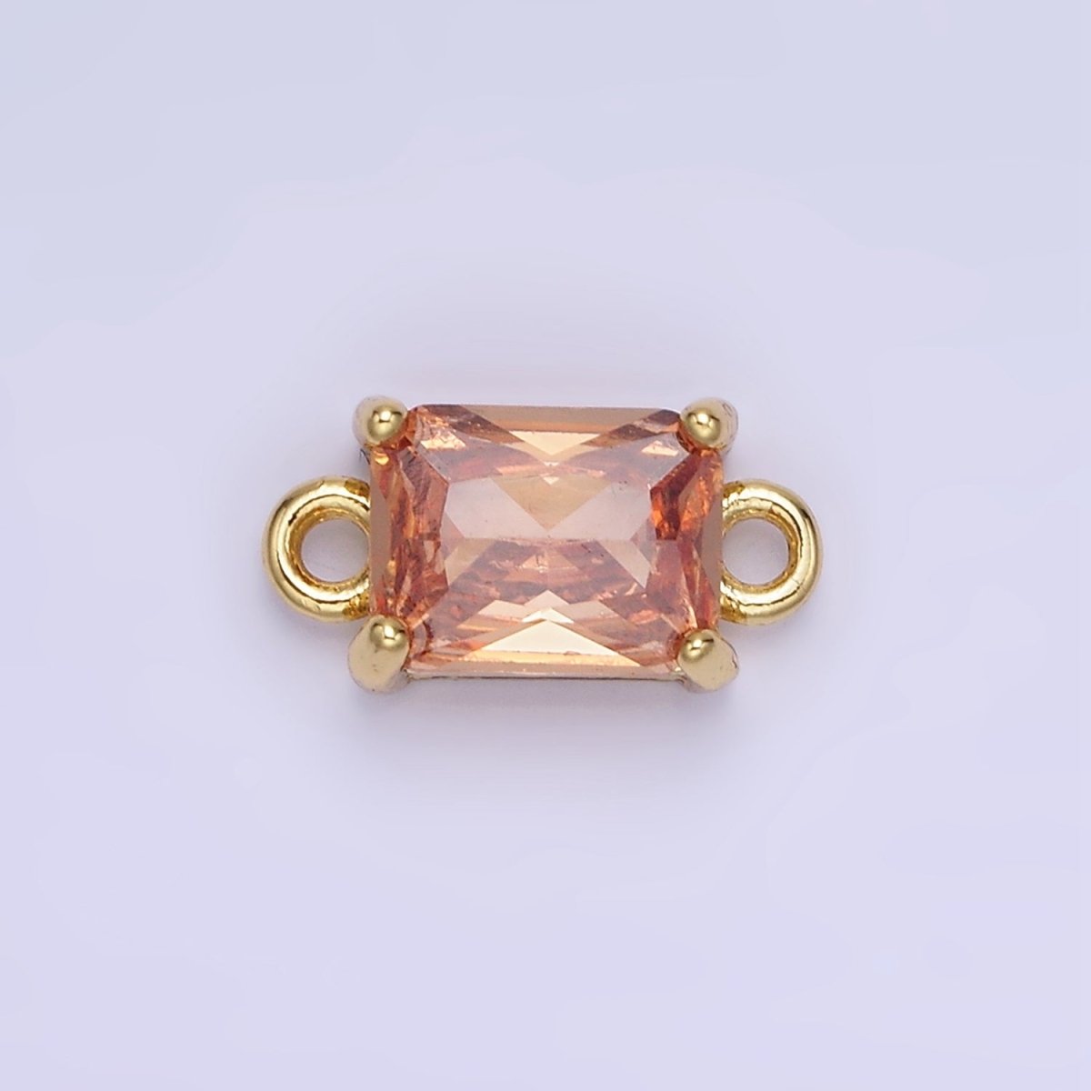 14K Gold Filled CZ Baguette Connector | G422 - G429