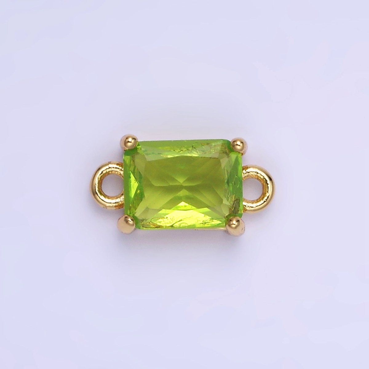 14K Gold Filled CZ Baguette Connector | G422 - G429