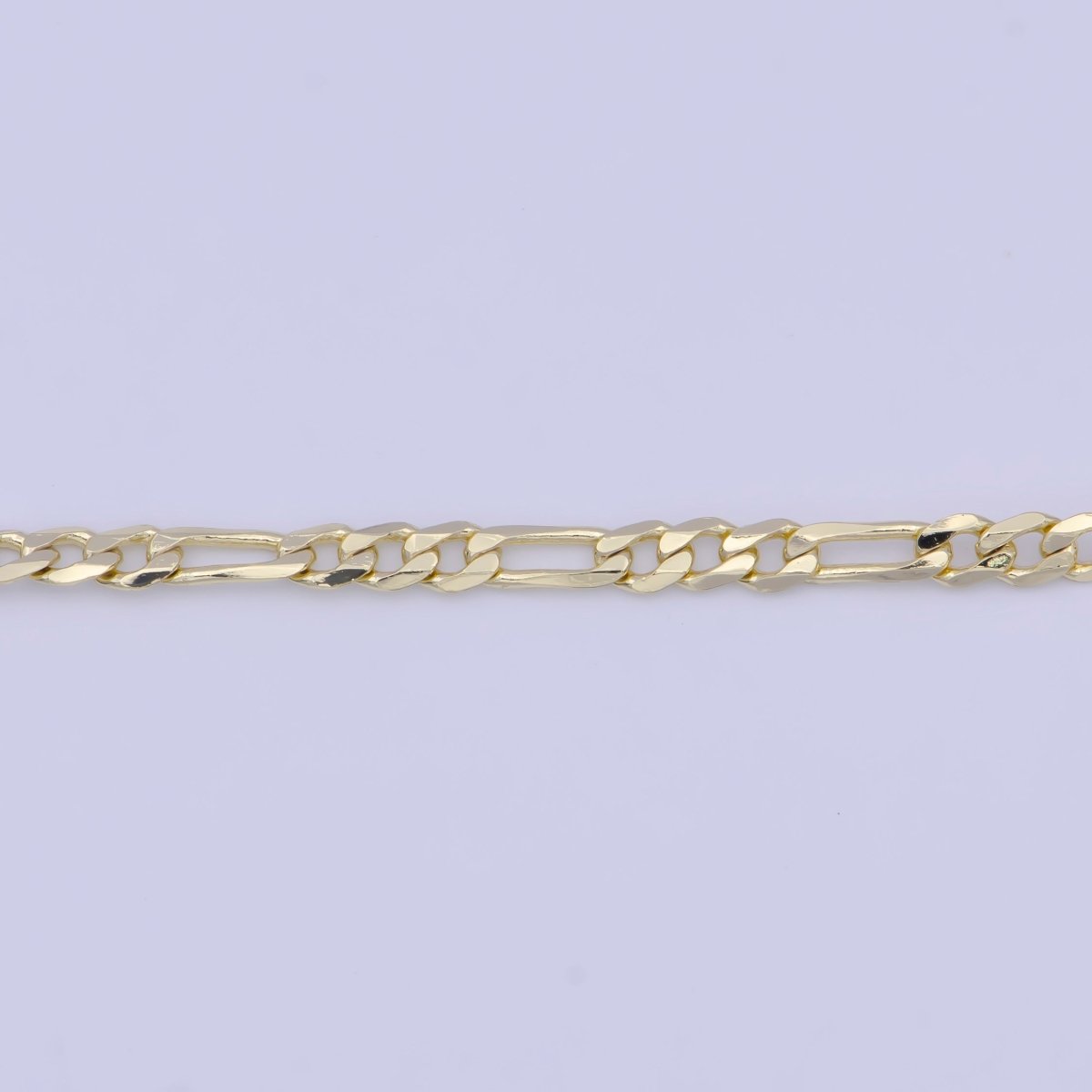 14K Gold Filled Dainty Figaro Chain 17.5 inch Minimalist Necklace 2.5mm Width Ready to Wear | WA-1155 Clearance Pricing