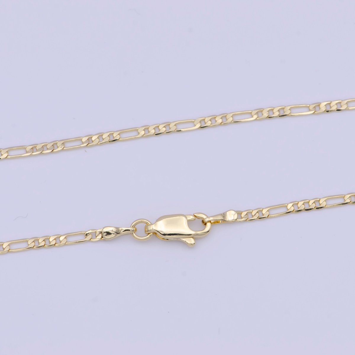 14K Gold Filled Dainty Figaro Chain Minimalist Necklace, Unisex Figaro Chain Necklace 1.9mm Width Ready to Wear | WA-1117 WA-1154 WA-1157 Clearance Pricing