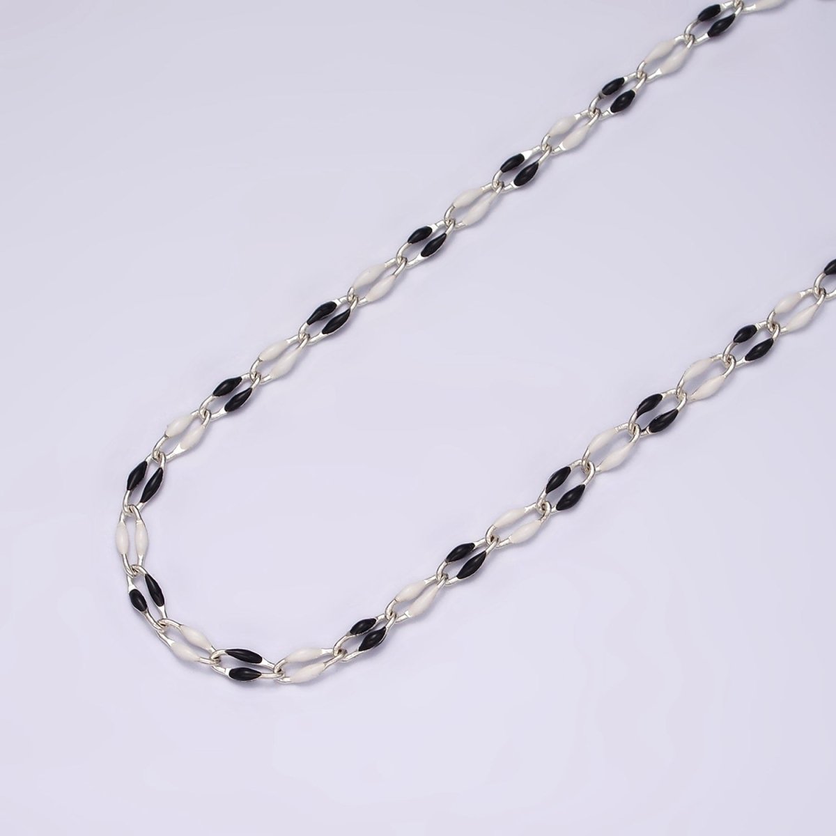 14k Gold Filled Dainty Gold Oval Cable Link Chain Neon Enamel Chain by Yard, Unfinished Chain For Jewelry Supply | ROLL-598 to ROLL-608 ROLL-1075 ROLL-1405