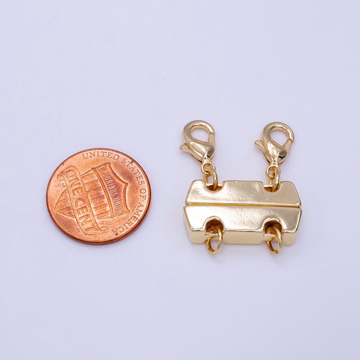 14K Gold Filled Double Lobster Clasps Layered Detangler Findings in Gold & Silver | Z786