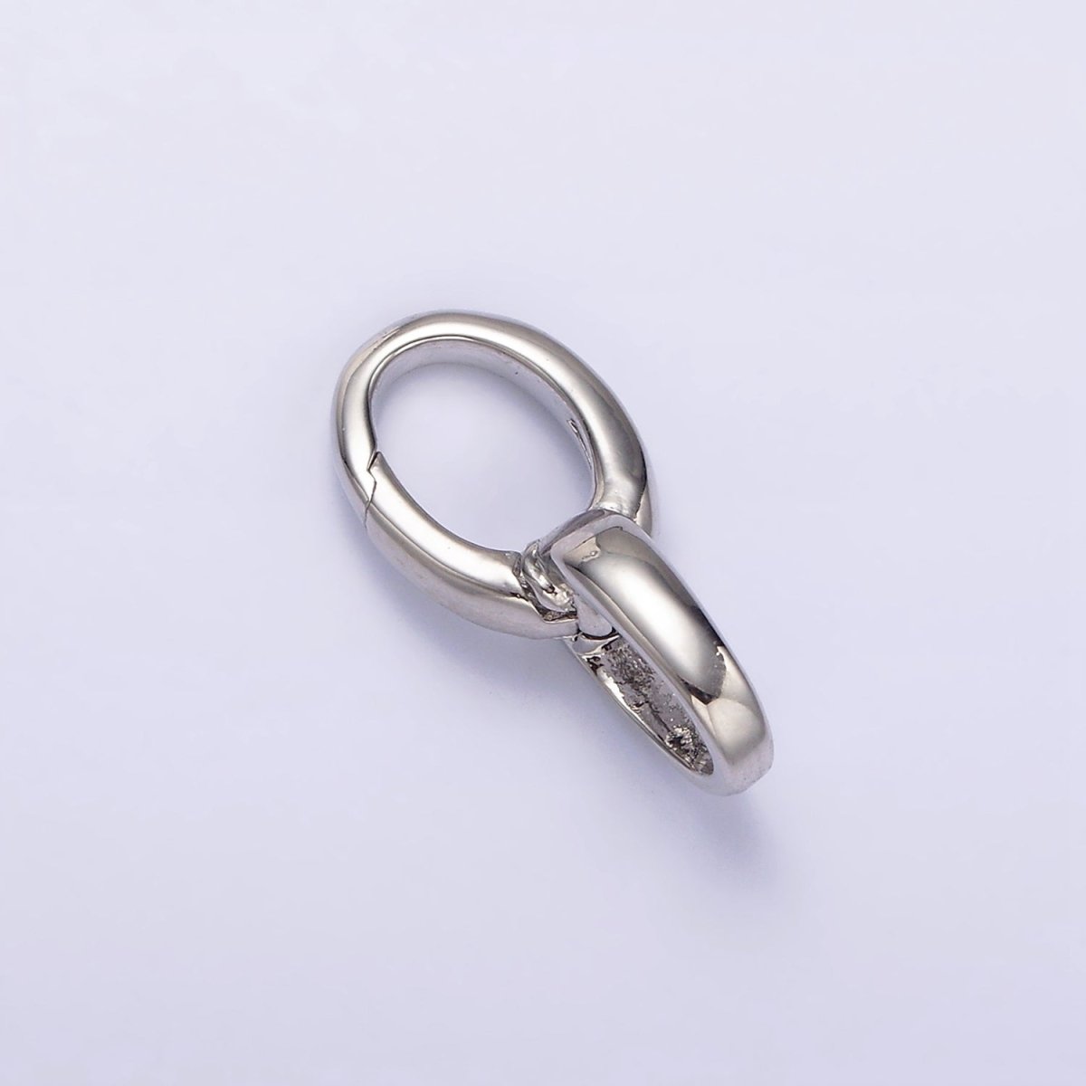 14K Gold Filled Double Oval Push Spring Gate Jewelry Making Supply in Gold & Silver | Z-468 Z-469