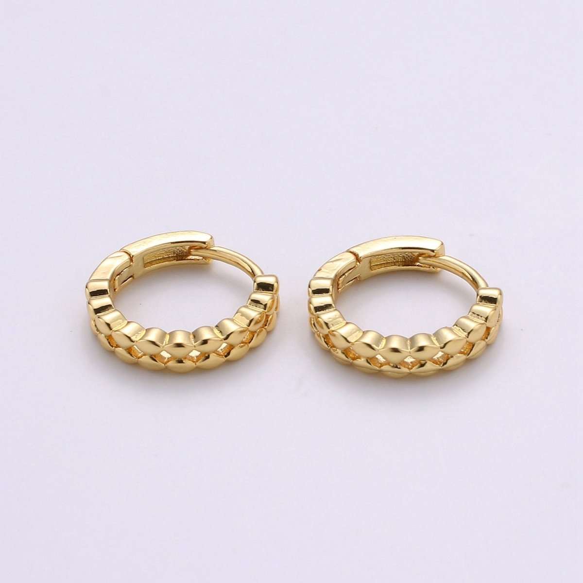 14k Gold Filled Earrings, Huggie Earring, Tiny Earrings, Tiny Diamond Earrings, DIY Earrings, Everyday Wear Earrings, Rosegold Earring K-665 - K-667