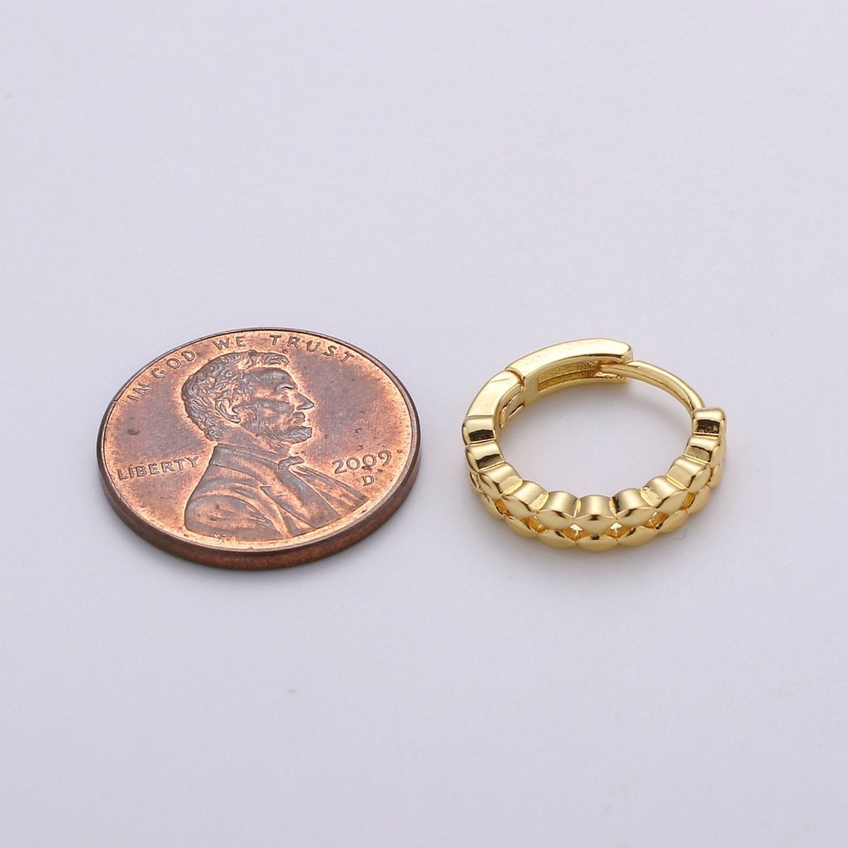 14k Gold Filled Earrings, Huggie Earring, Tiny Earrings, Tiny Diamond Earrings, DIY Earrings, Everyday Wear Earrings, Rosegold Earring K-665 - K-667