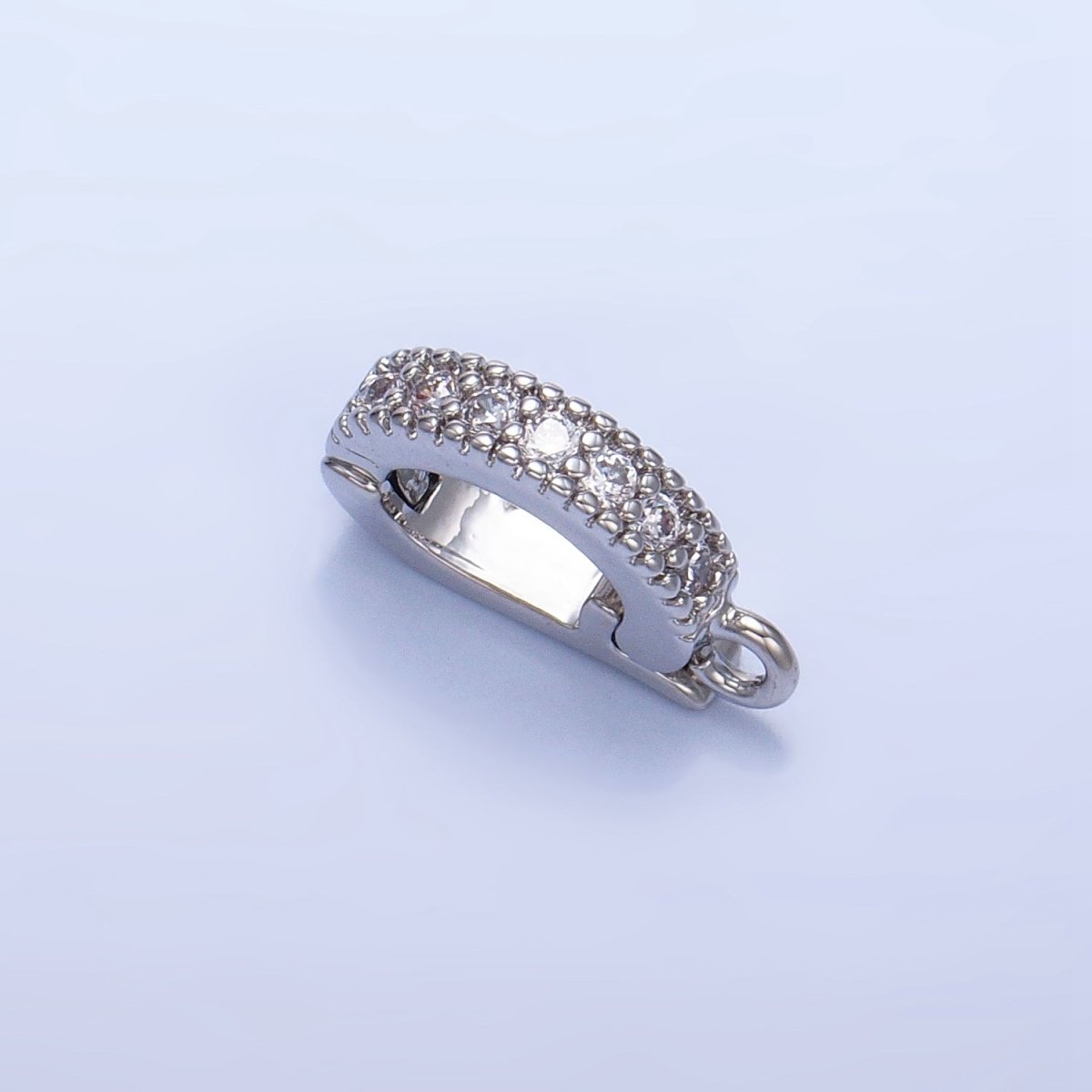 14K Gold Filled Enhancer Bail Slide CZ Charm Bail Enhancer Hinged Bail Z-700