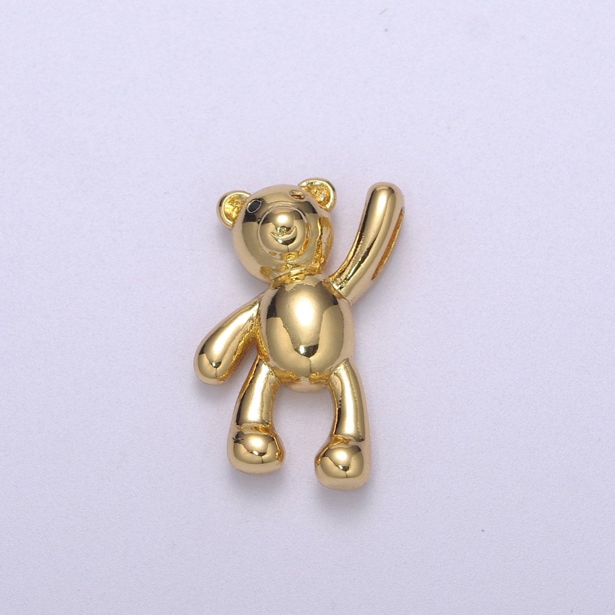 14k Gold Filled Family Daddy Mommy Teddy Bear Charm Dangle Pendant Hold My Hand Bear Hug Charm for Necklace Bracelet Supply M-746 - M-748