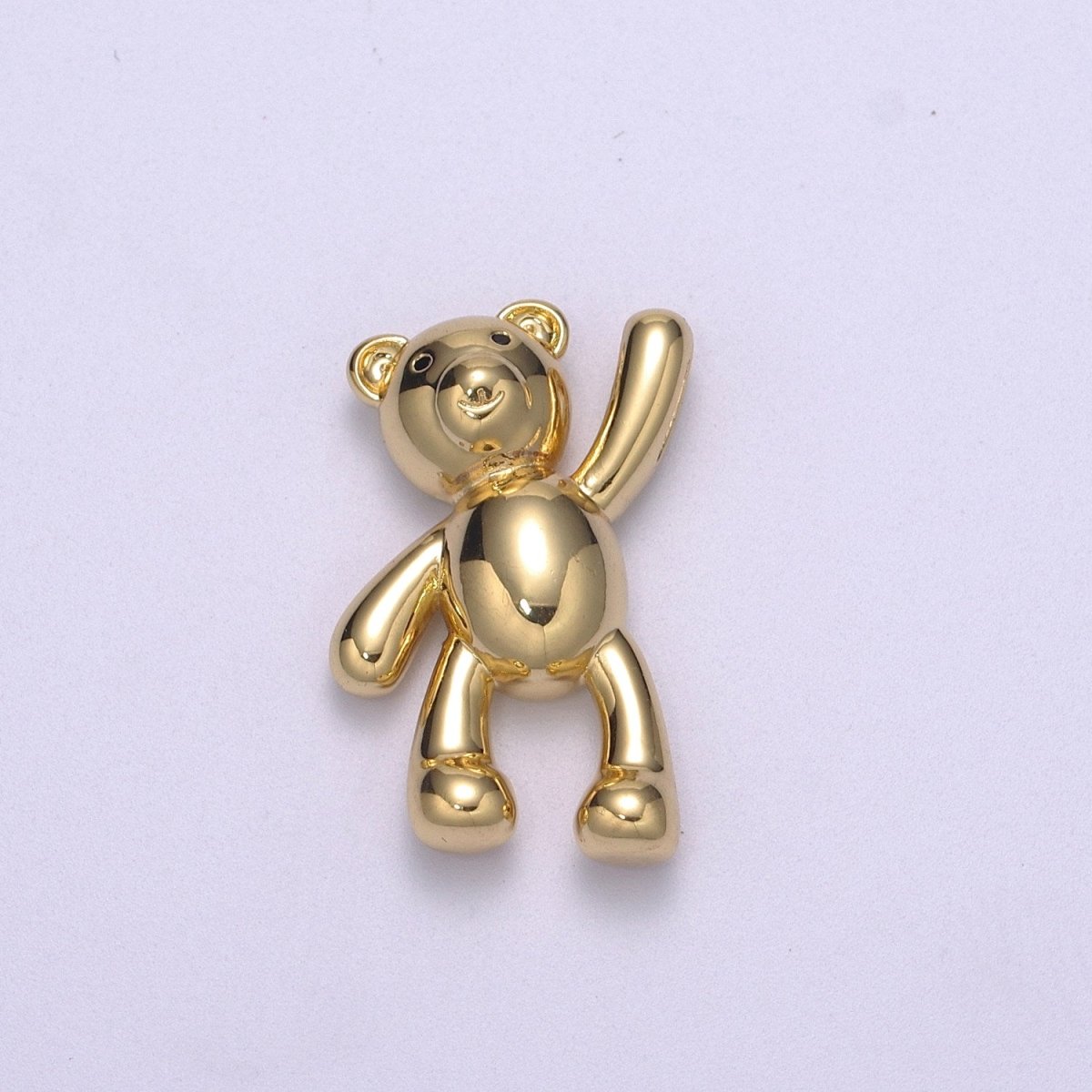 14k Gold Filled Family Daddy Mommy Teddy Bear Charm Dangle Pendant Hold My Hand Bear Hug Charm for Necklace Bracelet Supply M-746 - M-748