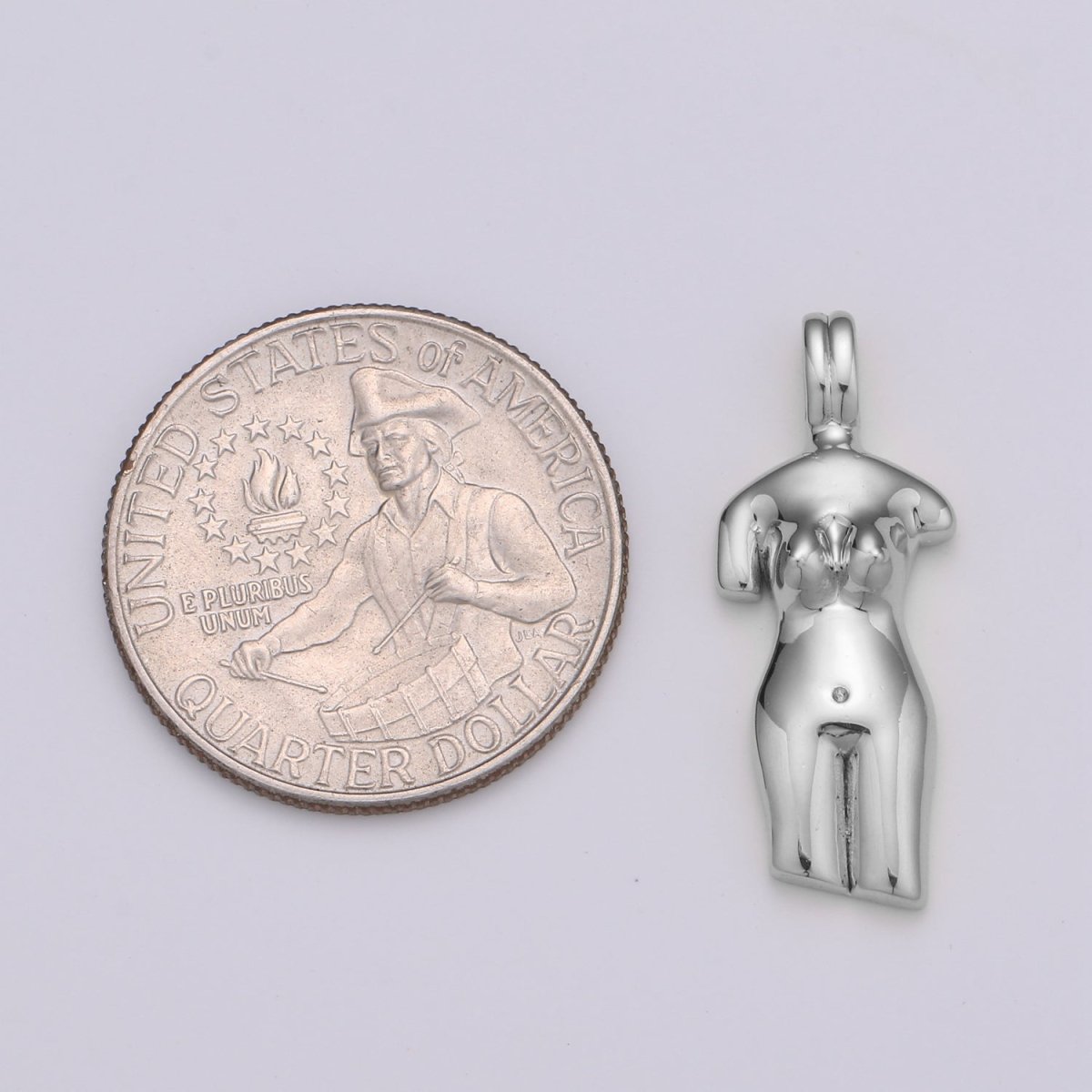 14k Gold Filled Female Body Pendant // Girl Power Charm // Female Empowerment Necklace Charm La Femme Necklace Charm // Feminist Jewelry I-868 X-489
