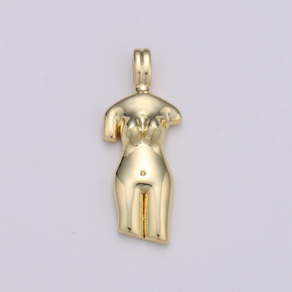14k Gold Filled Female Body Pendant // Girl Power Charm // Female Empowerment Necklace Charm La Femme Necklace Charm // Feminist Jewelry I-868 X-489
