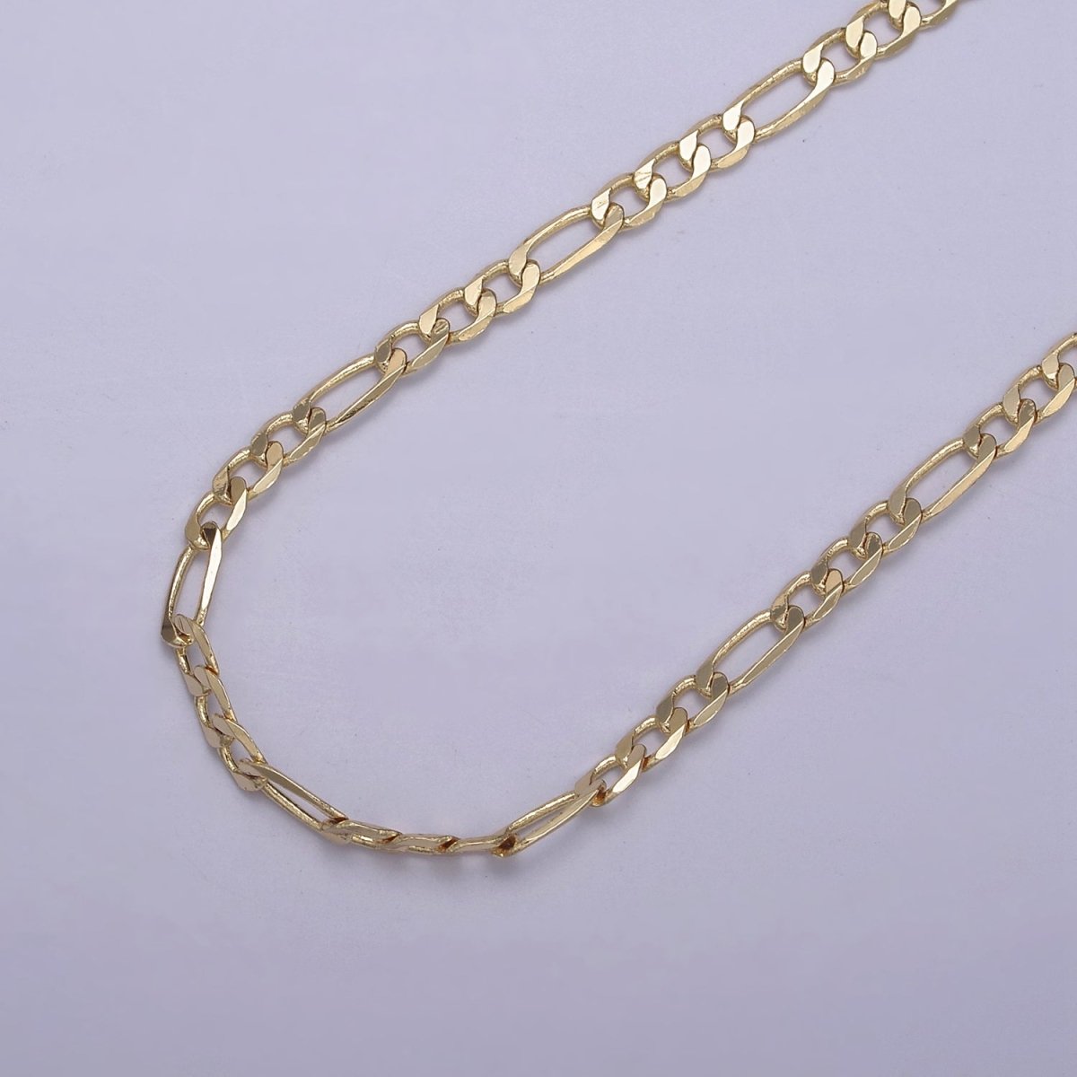 14K Gold Filled Figaro Necklace • Minimalist Necklace Chain • Unisex Figaro Chain • Figaro 16" 18" 20" Chains Ready to Wear | WA-666 WA-676 WA-677 Clearance Pricing