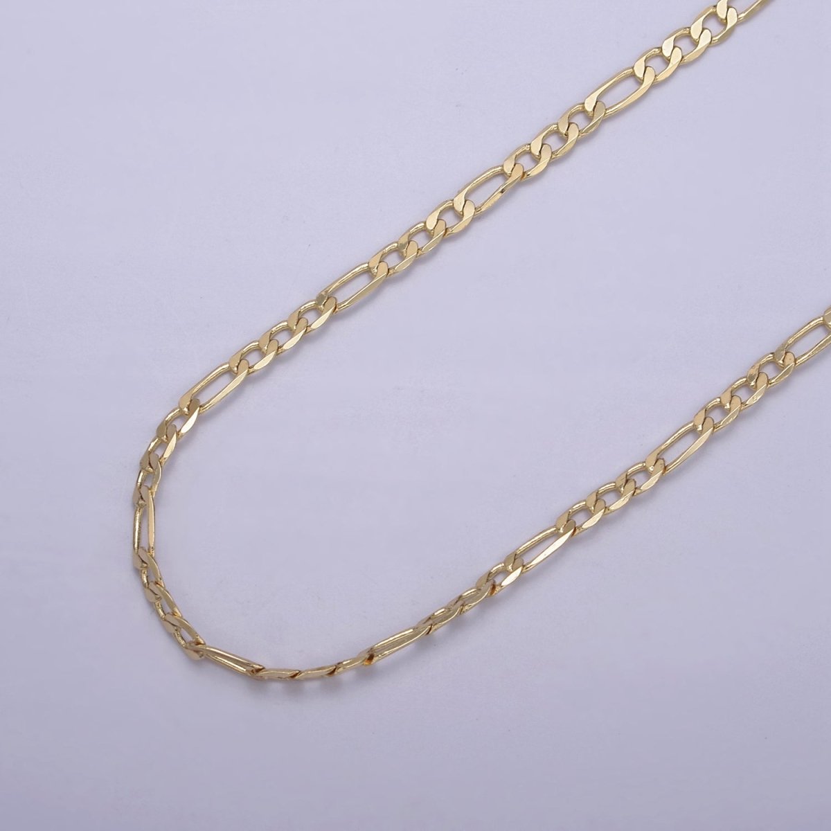 14K Gold Filled Figaro Necklace • Minimalist Necklace Chain • Unisex Figaro Chain • Figaro 16" 18" 20" Chains Ready to Wear | WA-666 WA-676 WA-677 Clearance Pricing