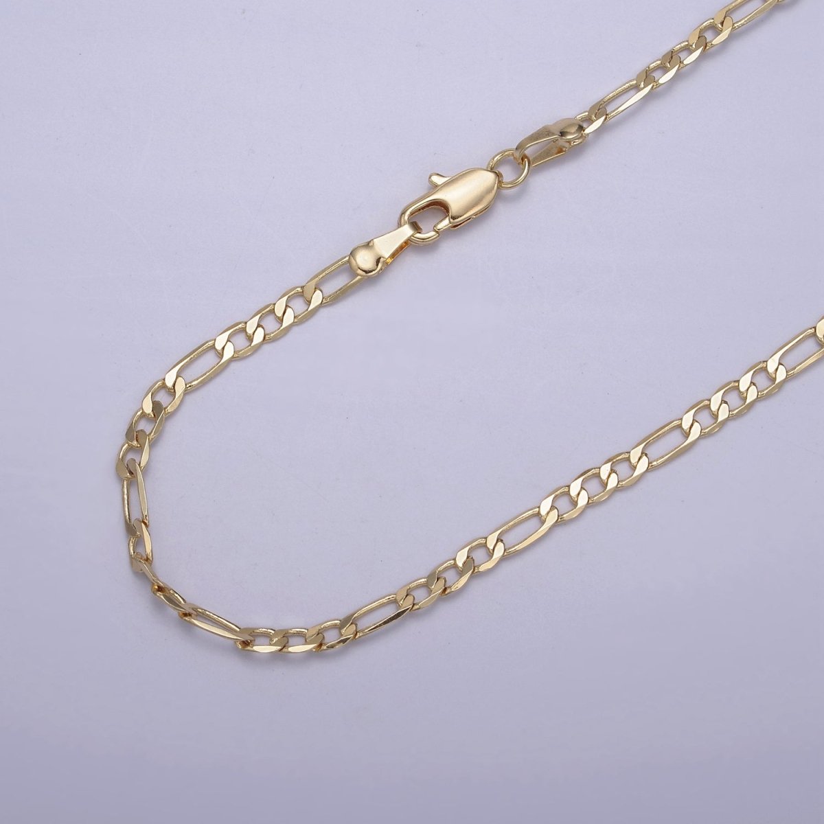 14K Gold Filled Figaro Necklace • Minimalist Necklace Chain • Unisex Figaro Chain • Figaro 16" 18" 20" Chains Ready to Wear | WA-666 WA-676 WA-677 Clearance Pricing