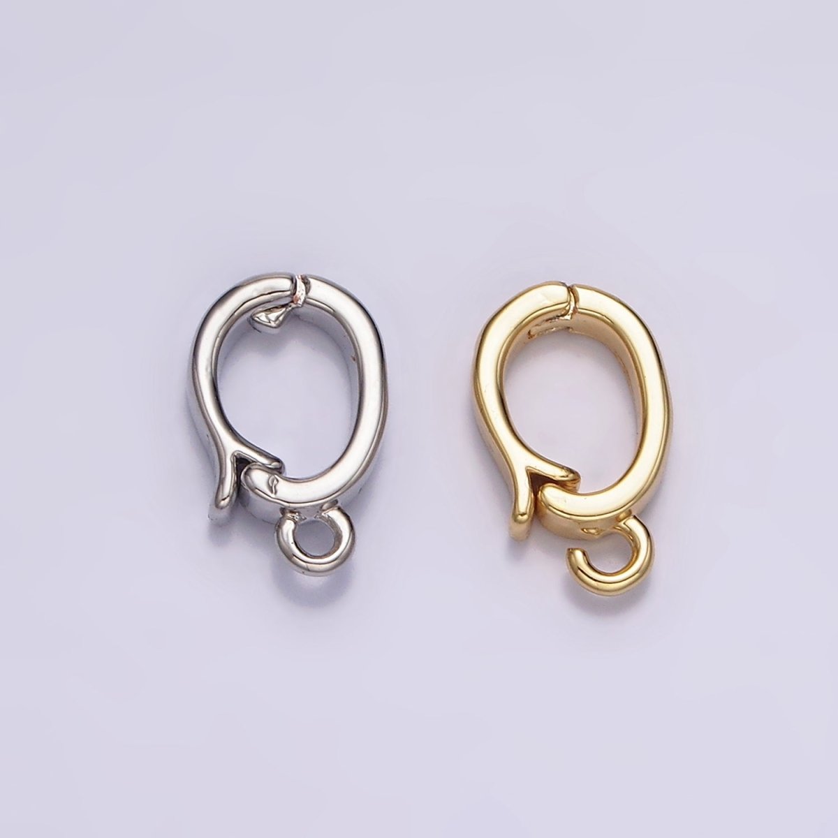 14K Gold Filled Heart Open Loop Interchangeable Charm Holder Jewelry Making Supply in Gold & Silver | Z-929 Z-930