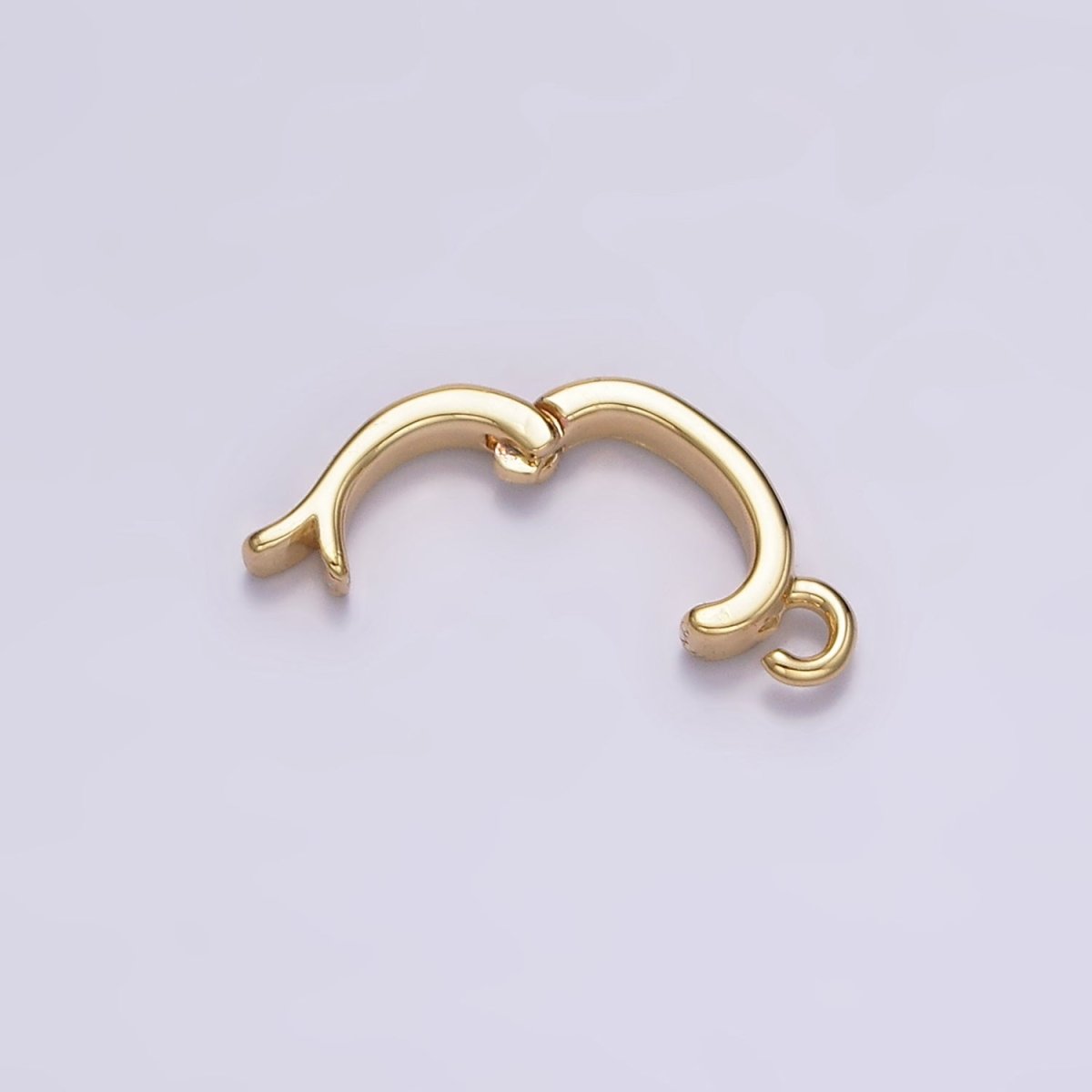 14K Gold Filled Heart Open Loop Interchangeable Charm Holder Jewelry Making Supply in Gold & Silver | Z-929 Z-930