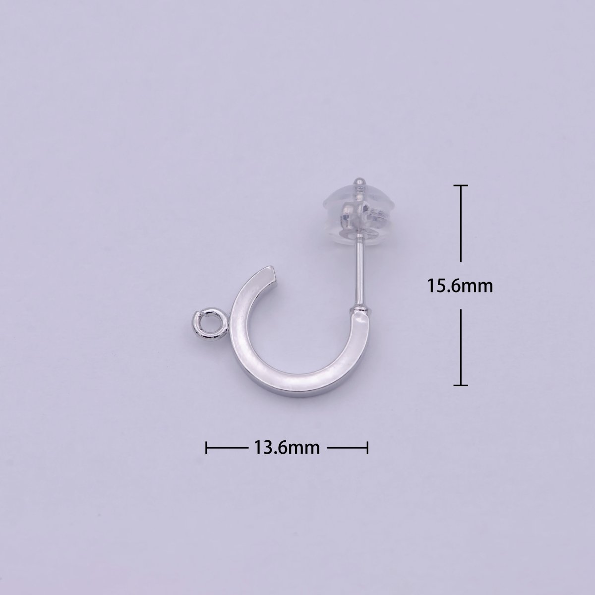 14k Gold Filled Huggie w/ open link Lever back earring making 10mm, Nickel free Lead Free for Earring Charm Making Findings K-197 L-573