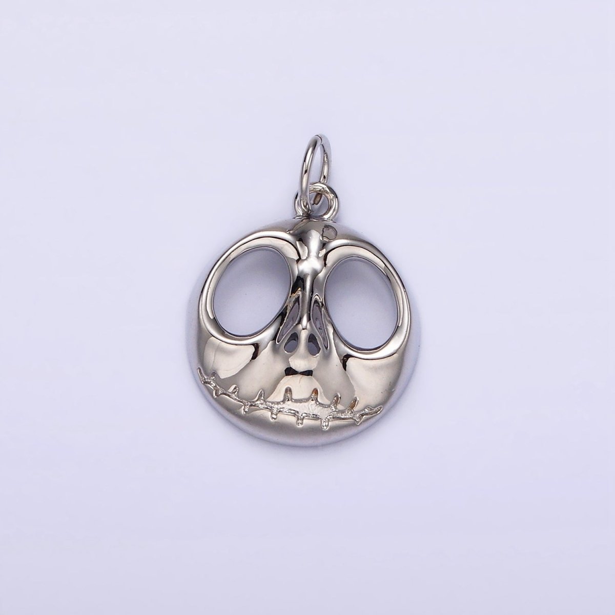 14K Gold Filled Jack Nightmare Open Round Charm in Gold & Silver | AG398 AG399