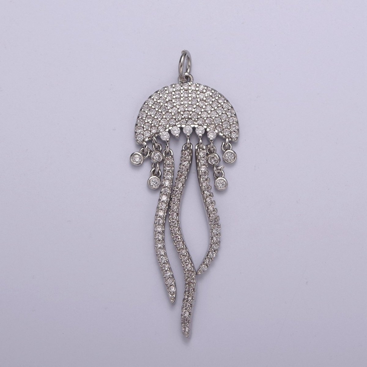 14K Gold Filled Jellyfish Charm Micro Pave Dangle Charm Ocean Lover Pendant Under The Sea Inspired Nautical, Beach Charms N-220 N-221