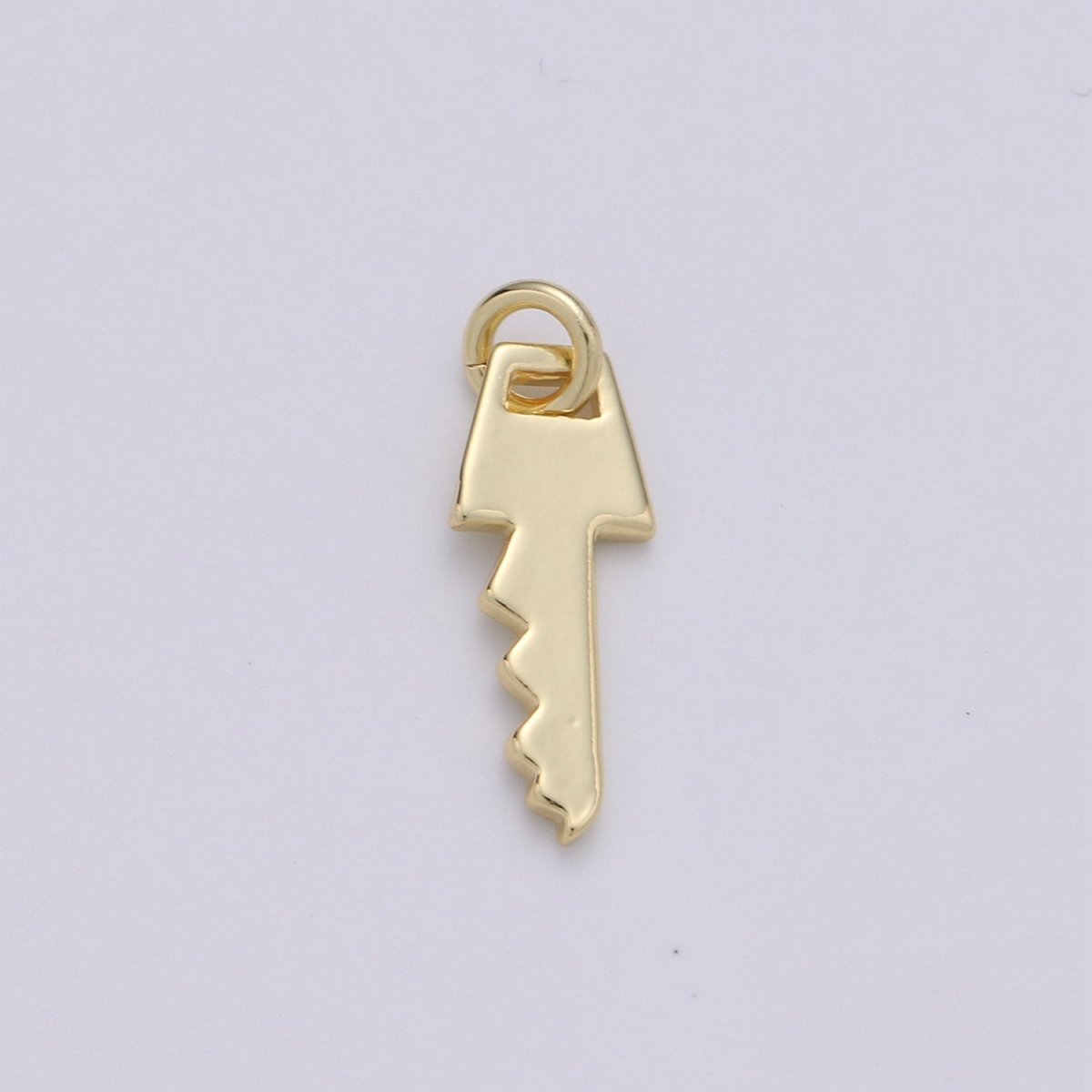 14k Gold Filled Key Pendant Charm, Dainty Key Pendant Charm, Gold Filled Lock Pendant, For Men Jewelry Making Supply D-634 - DLUXCA