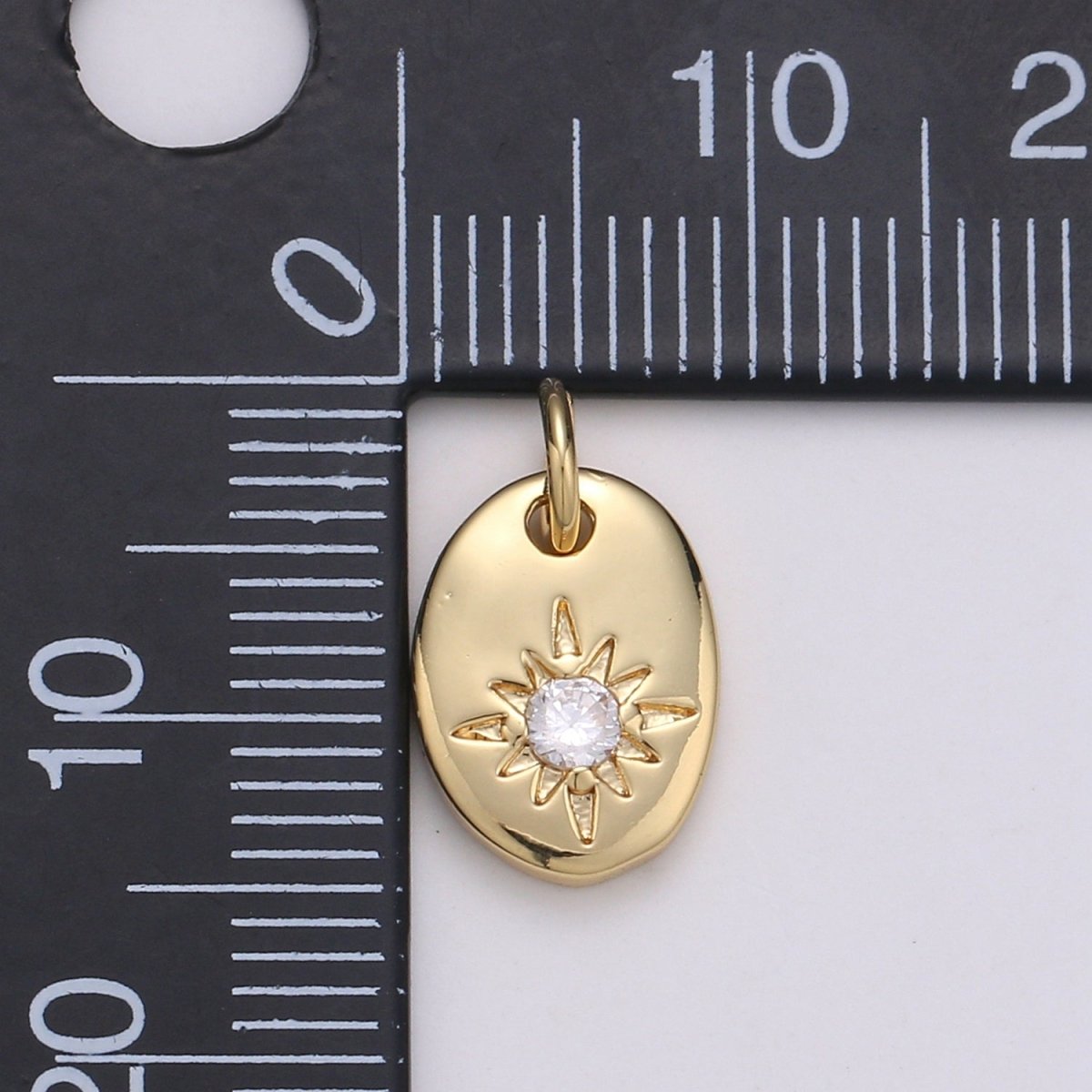 14K Gold Filled Micro Tiny Dainty Gold Star for Bracelet Necklace Pendant Charm Bails Findings for Jewelry Making D-896