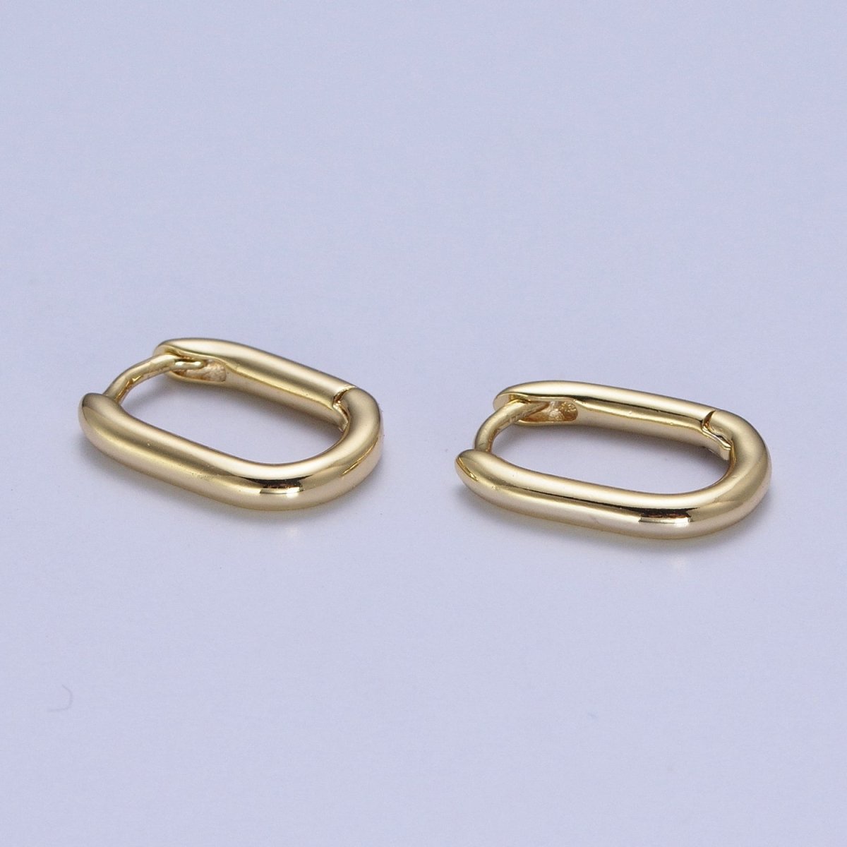 14K Gold Filled Minimalist Earring U Shape Small Hoop Huggie Earring, Perfect for Everyday Wear or Gift | AD-561