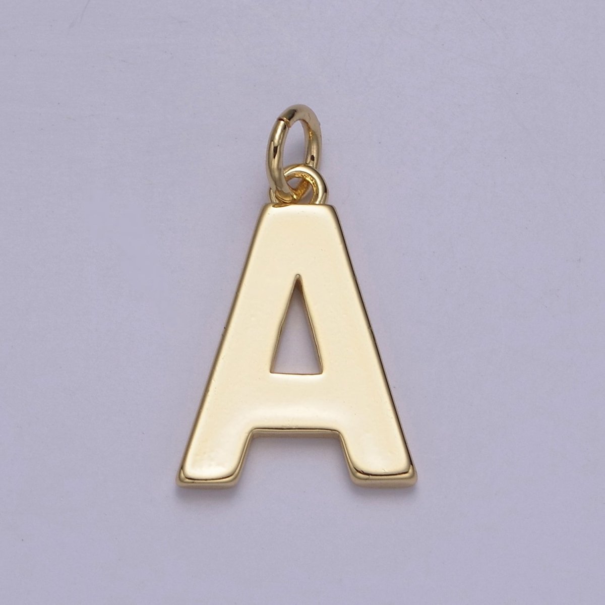 14k Gold Filled Minimalist Font Initial Letters Pendant Charm Wholesale Jewelry Supply A-703-A-715