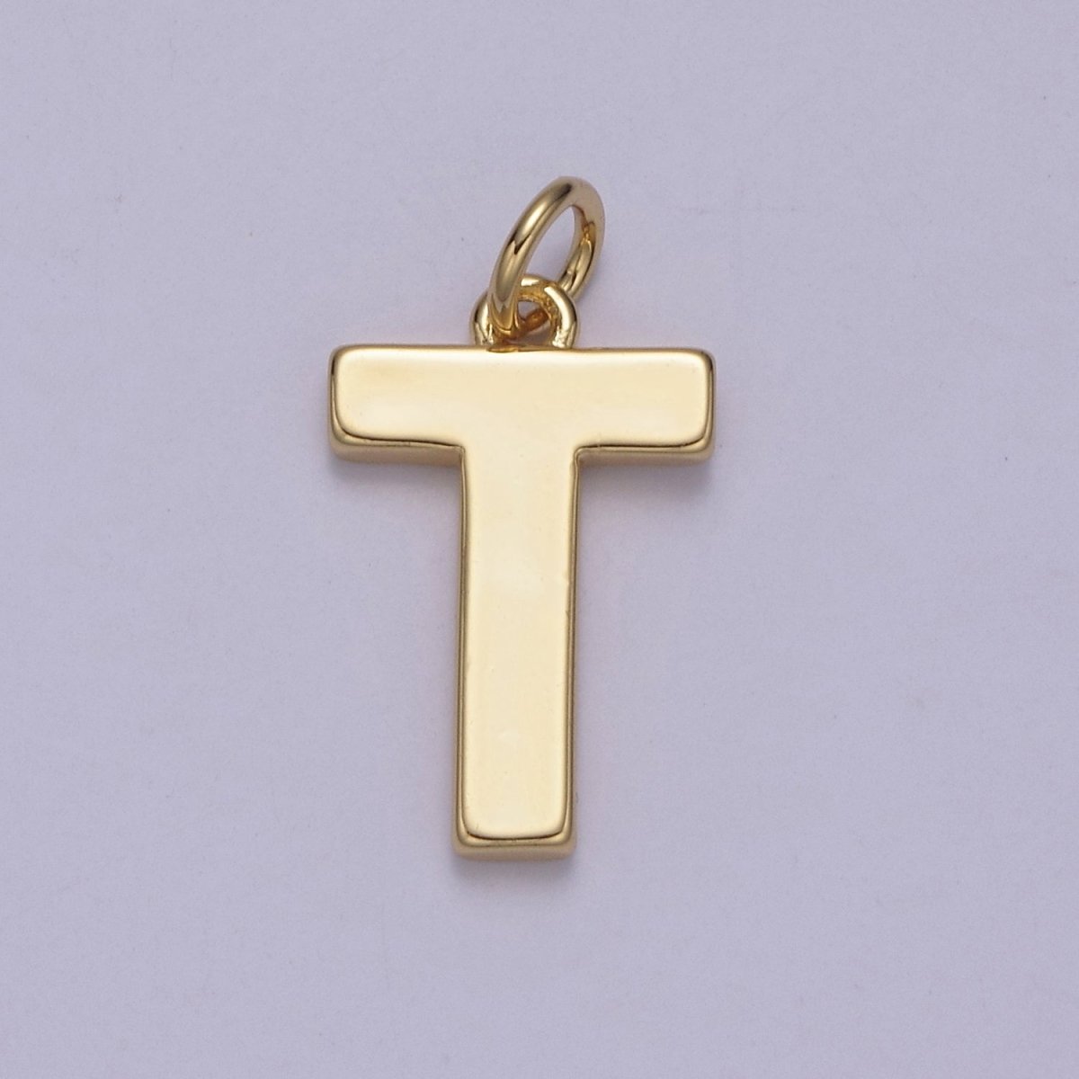 14k Gold Filled Minimalist Font Initial Letters Pendant Charm Wholesale Jewelry Supply A-703-A-715