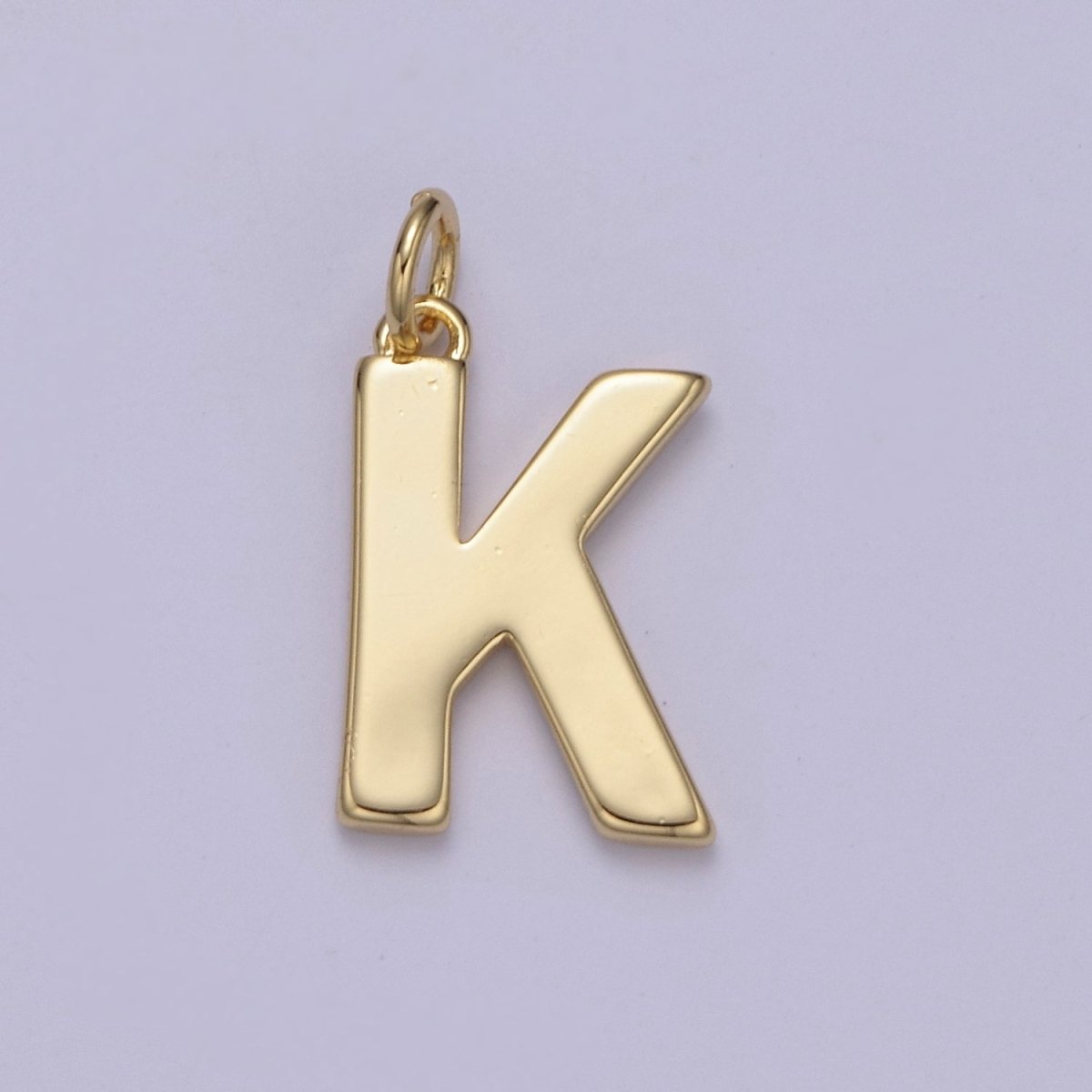 14k Gold Filled Minimalist Font Initial Letters Pendant Charm Wholesale Jewelry Supply A-703-A-715